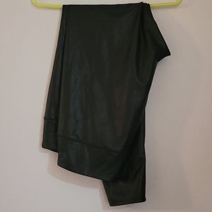 Faux leather leggings